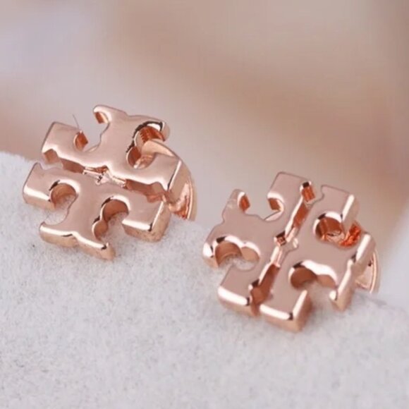 Tory Burch Kira Stud Earring in Rose Gold with Original Dust Bag - Picture 3 of 10